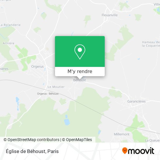 Église de Béhoust plan