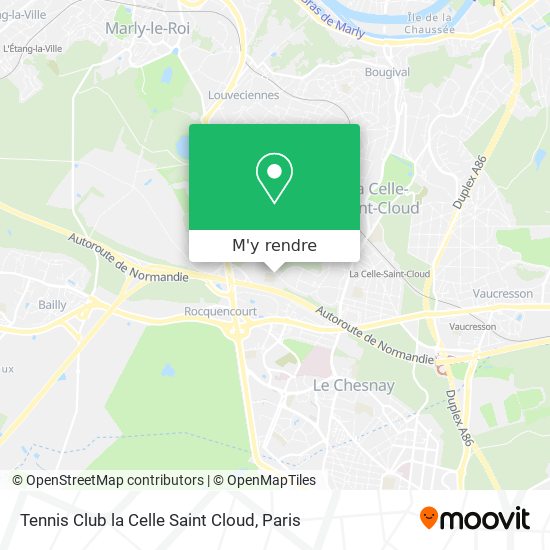 Tennis Club la Celle Saint Cloud plan