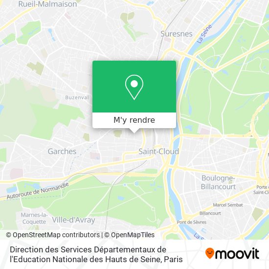 Direction des Services Départementaux de l'Education Nationale des Hauts de Seine plan