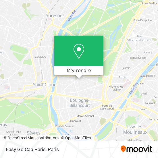 Easy Go Cab Paris plan