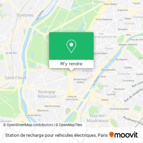 Station de recharge pour véhicules électriques plan