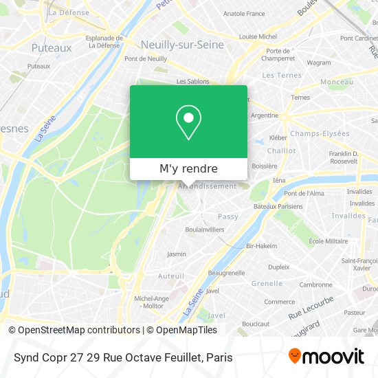 Synd Copr 27 29 Rue Octave Feuillet plan