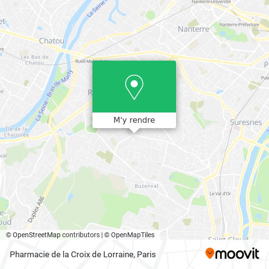 Pharmacie de la Croix de Lorraine plan