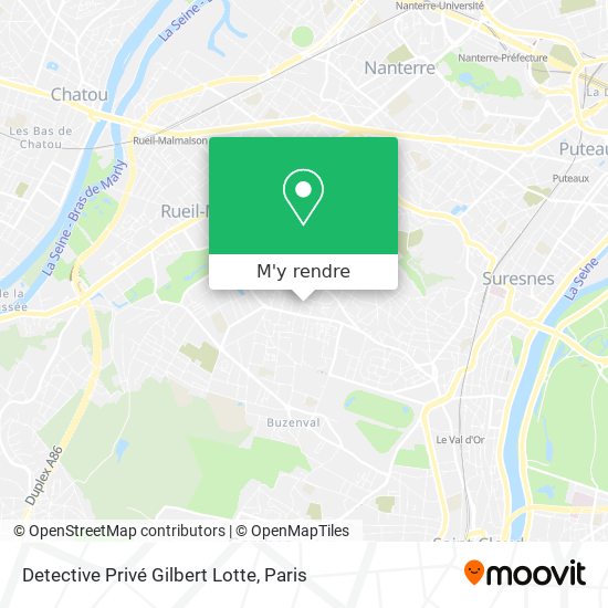 Detective Privé Gilbert Lotte plan