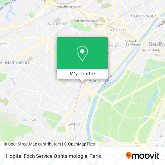 Hopital Foch Service Ophtalmologie plan