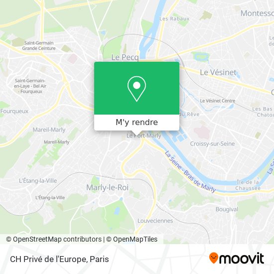 CH Privé de l'Europe plan