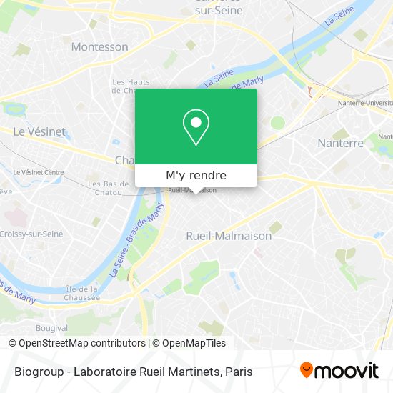 Biogroup - Laboratoire Rueil Martinets plan