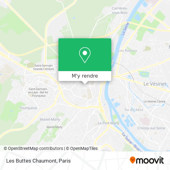 Les Buttes Chaumont plan