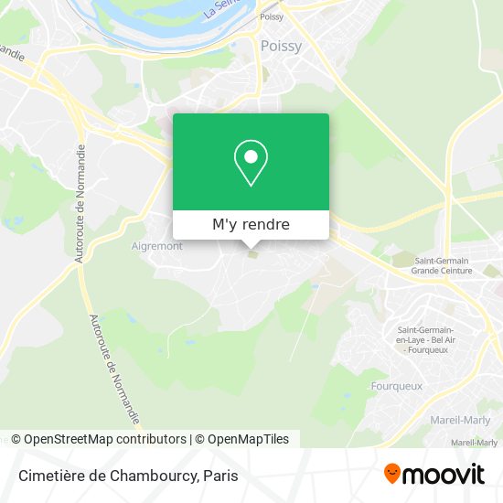Cimetière de Chambourcy plan