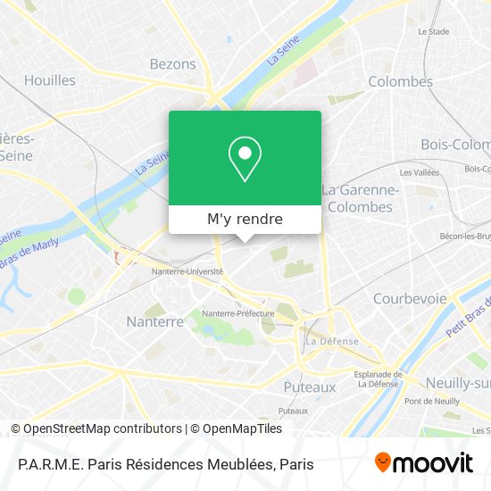 P.A.R.M.E. Paris Résidences Meublées plan