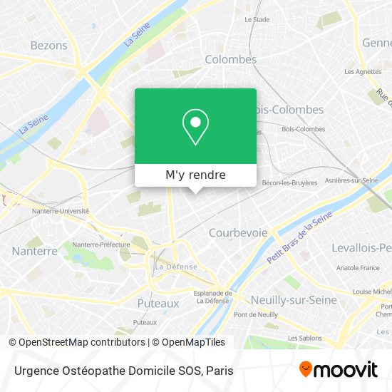 Urgence Ostéopathe Domicile SOS plan