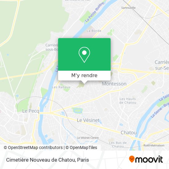 Cimetière Nouveau de Chatou plan