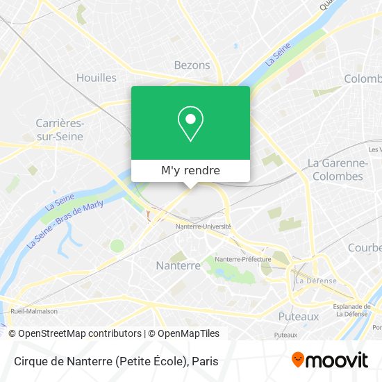 Cirque de Nanterre (Petite École) plan