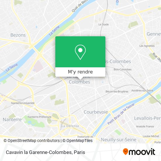 Cavavin la Garenne-Colombes plan