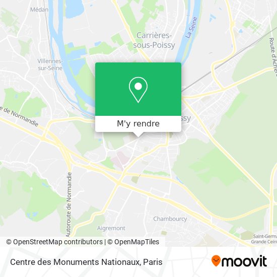 Centre des Monuments Nationaux plan