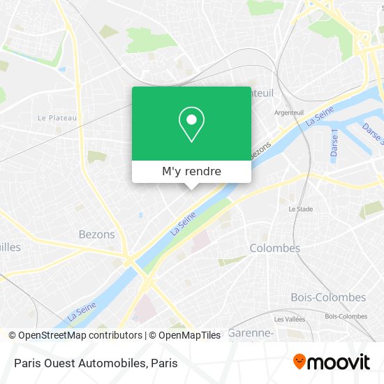 Paris Ouest Automobiles plan