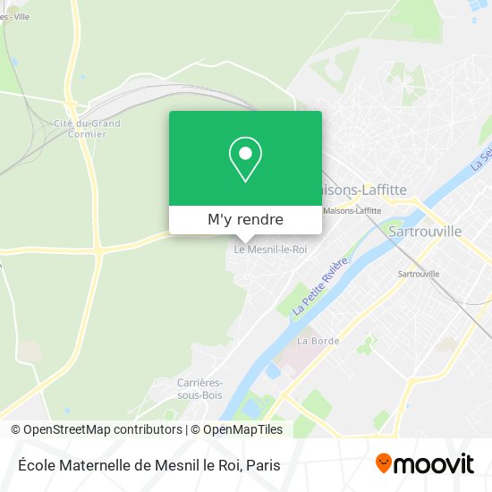 École Maternelle de Mesnil le Roi plan