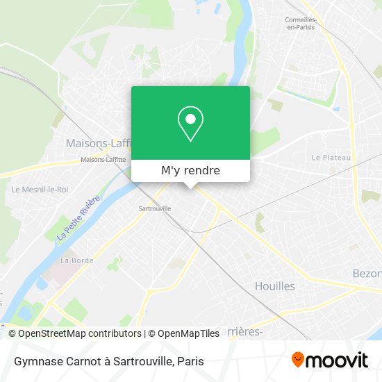 Gymnase Carnot à Sartrouville plan