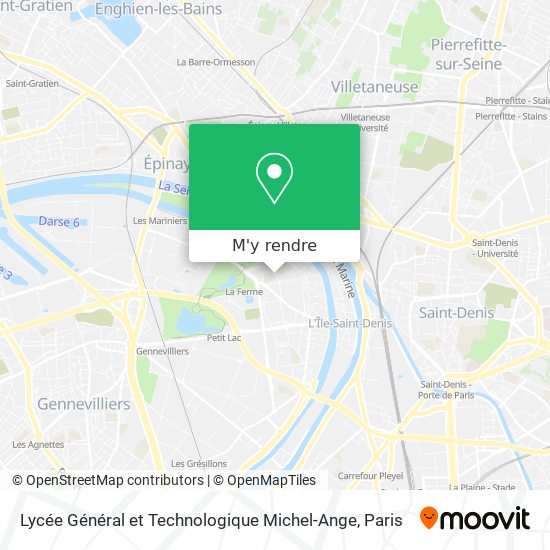 Lycée Général et Technologique Michel-Ange plan