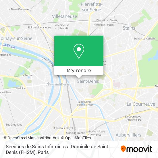 Services de Soins Infirmiers à Domicile de Saint Denis (FHSM) plan