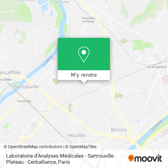 Laboratoire d'Analyses Médicales - Sartrouville Plateau - Cerballiance plan