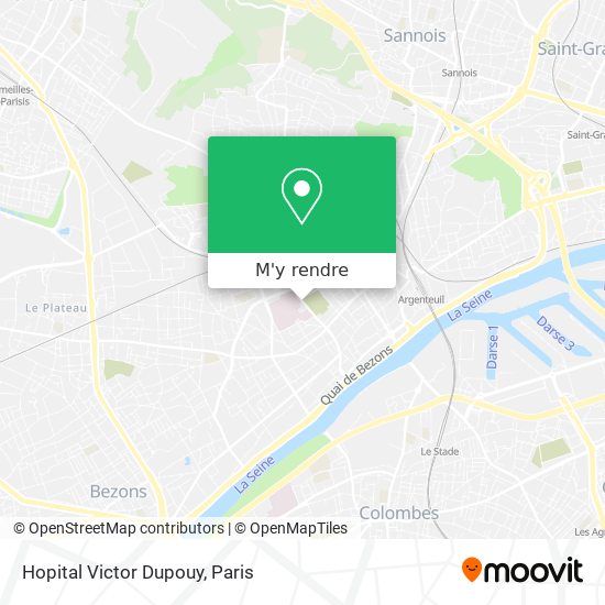 Hopital Victor Dupouy plan