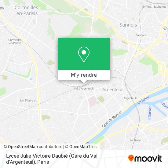 Lycee Julie-Victoire Daubié (Gare du Val d'Argenteuil) plan