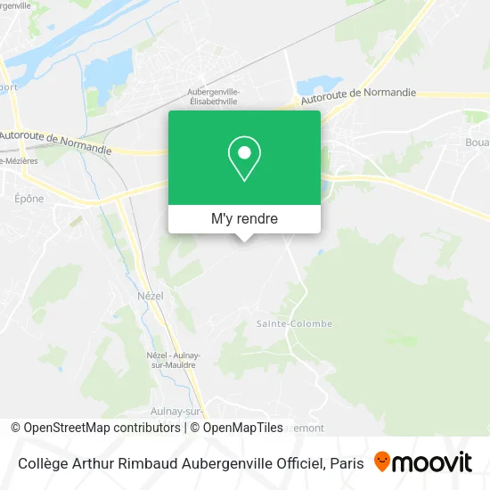 Collège Arthur Rimbaud Aubergenville Officiel plan