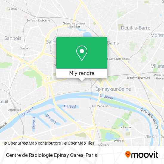 Centre de Radiologie Epinay Gares plan