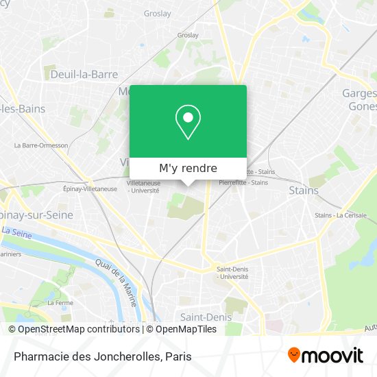 Pharmacie des Joncherolles plan