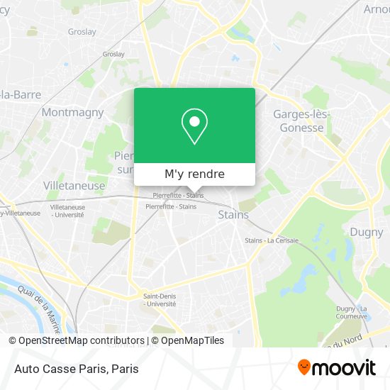 Auto Casse Paris plan