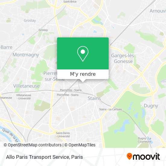 Allo Paris Transport Service plan