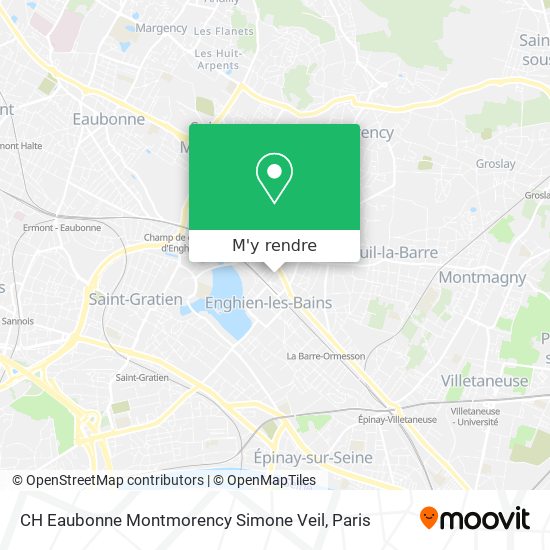CH Eaubonne Montmorency Simone Veil plan