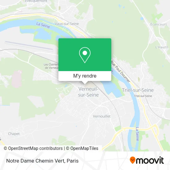 Notre Dame Chemin Vert plan