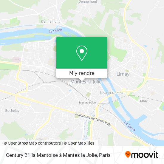 Century 21 la Mantoise à Mantes la Jolie plan