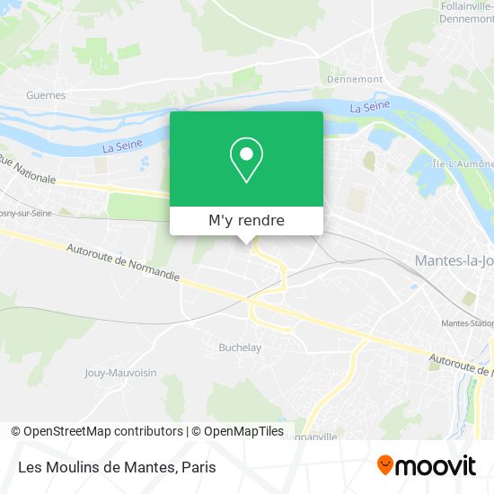 Les Moulins de Mantes plan