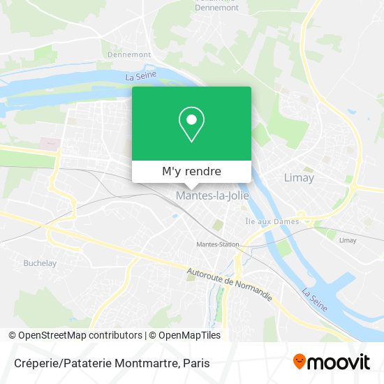 Créperie/Pataterie Montmartre plan