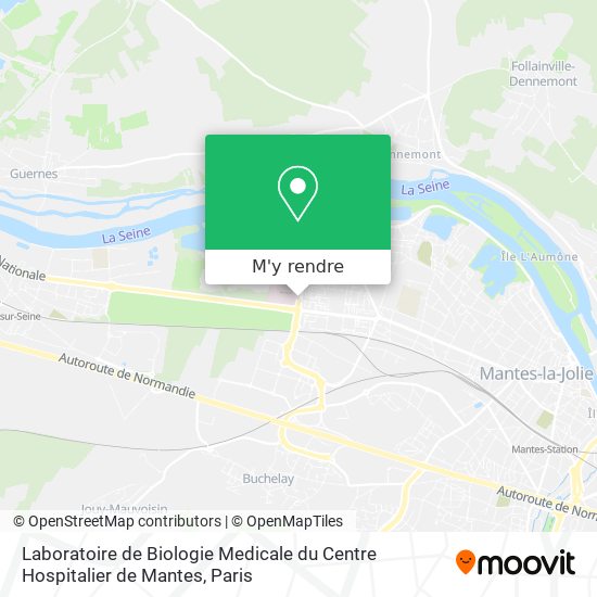 Laboratoire de Biologie Medicale du Centre Hospitalier de Mantes plan