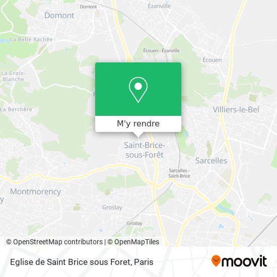 Eglise de Saint Brice sous Foret plan