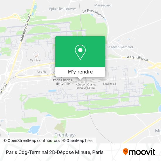 Paris Cdg-Terminal 2D-Dépose Minute plan