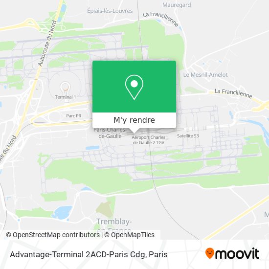 Advantage-Terminal 2ACD-Paris Cdg plan