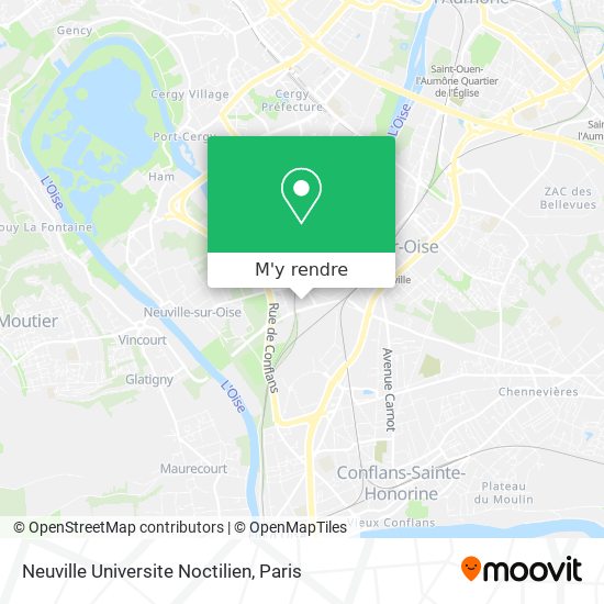 Neuville Universite Noctilien plan