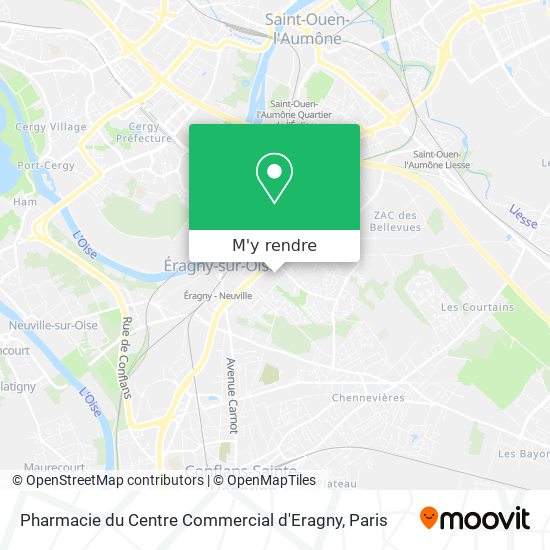 Pharmacie du Centre Commercial d'Eragny plan