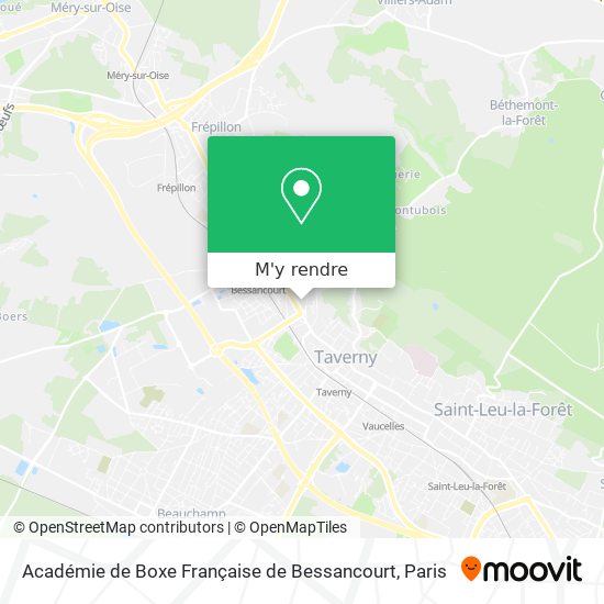 Académie de Boxe Française de Bessancourt plan