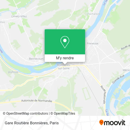 Gare Routière Bonnières plan