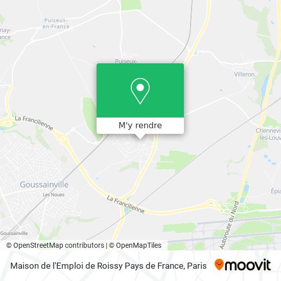 Maison de l'Emploi de Roissy Pays de France plan