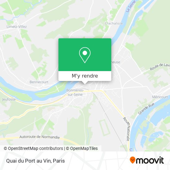 Quai du Port au Vin plan