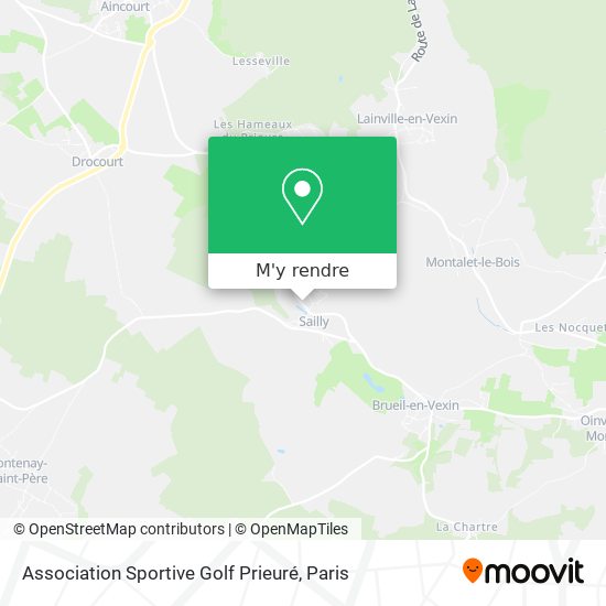 Association Sportive Golf Prieuré plan