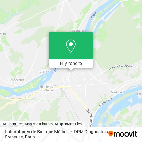 Laboratoires de Biologie Médicale. DPM Diagnostics Freneuse plan