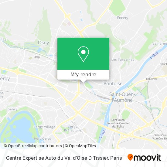 Centre Expertise Auto du Val d'Oise D Tissier plan